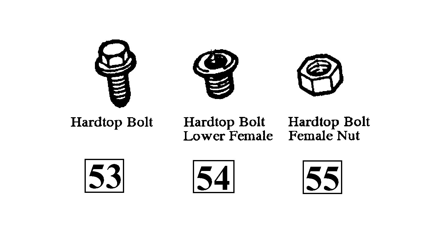 Hardtop Bolt Side Mounting Bracket, 56-67